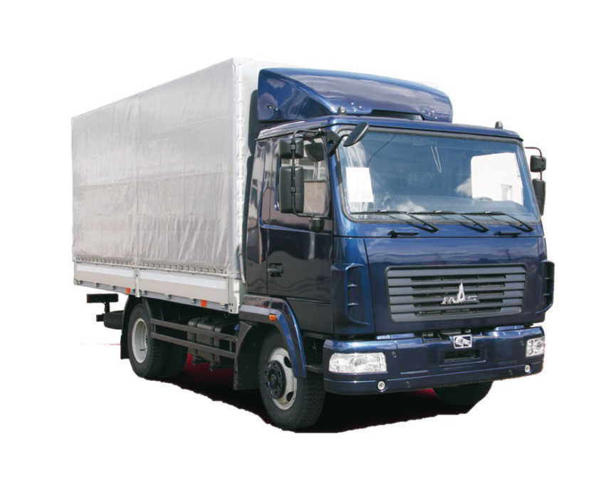 Бортовой автомобиль МАЗ-4371C0-522-060 тентованный 4×2
